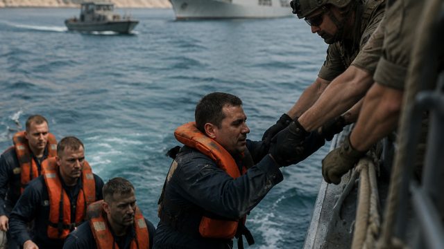 Emergency Evacuation of Sailors in Strait of Hormuz Underway