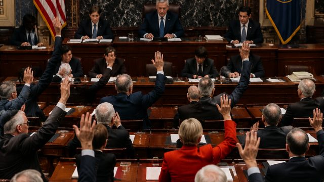 Senate Votes to Curb Trump’s Military Po