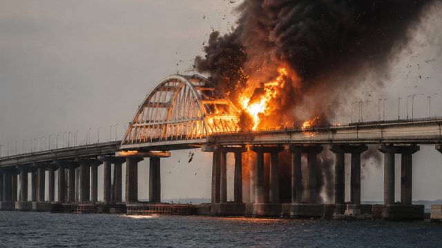 Ukraine Targets Key Bridge in Crimea to Disrupt Russian Supply Lines